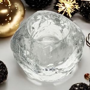 Crystal Snowball Votive Candle Holder